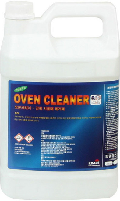 청소용품다몰 킴엔에스 오븐크리너 강력 주방 후드 튀김기 기름때제거제, 1개, 3.75L