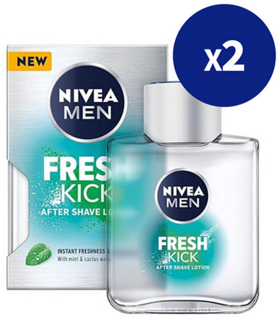Nivea 독일 니베아 프레쉬 킥 애프터 셰이브 로션 100ml 2개