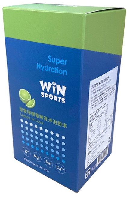 WiN SPORTS 電解質能量粉末, 20個裝, 一盒(2027.08),百香果, 10g