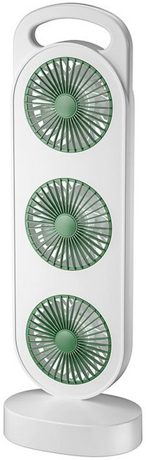 고르미 3구선풍기 가정용 공기순환 스탠드 서큘레이터, 1200mAh, 기본 색상