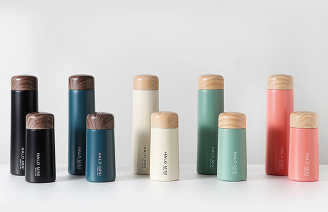 르리에 할로 미니 보온보냉병, 화이트, 150ml, 1개