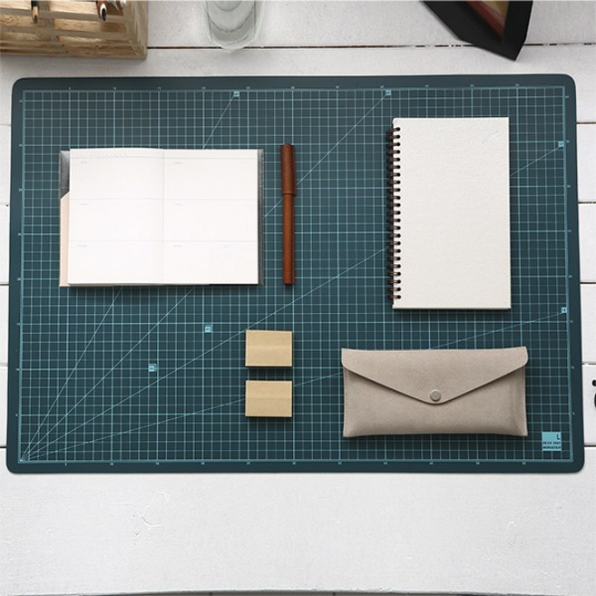 윈스타 녹색 데스크 매트 A1 책상 고무판 패드 깔판, 녹색데스크매트A1