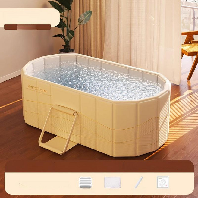 가정용욕조 플라스틱욕조 이동식반신욕조 욕실욕조 간이 대형욕조, 1개, 뚜껑없음표준 1.2m 따뜻한입문선물 A
