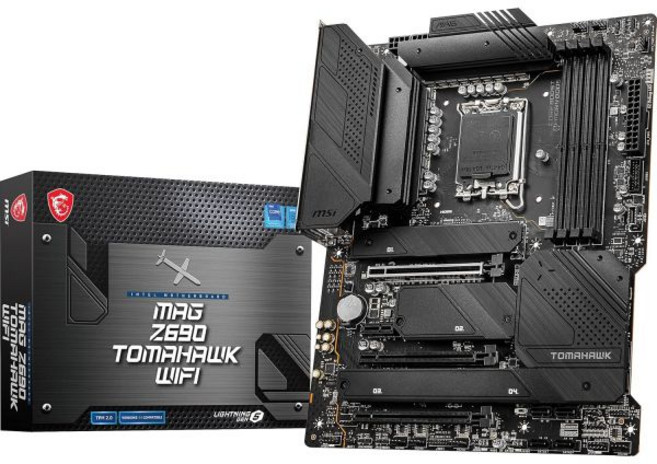 MSI MAG Z690 토마호크 WiFi 게이밍 컴퓨터 마더보드(ATX 12세대 인텔 코어 LGA 1700 소켓 DDR5 PCIe 5 2.5G LAN M.2 슬롯, 1개