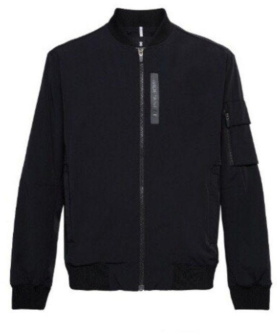 [와이드앵글] 골프자켓 KQJ WMU25171Z1 남성 CO 바머 블루종 자켓 M (Black)