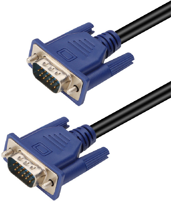 DTAudio VGA 轉 HDTV 轉換線 1080P 適用 HDMI 線接口設備, 1個, VGA 公對公(1.5M)