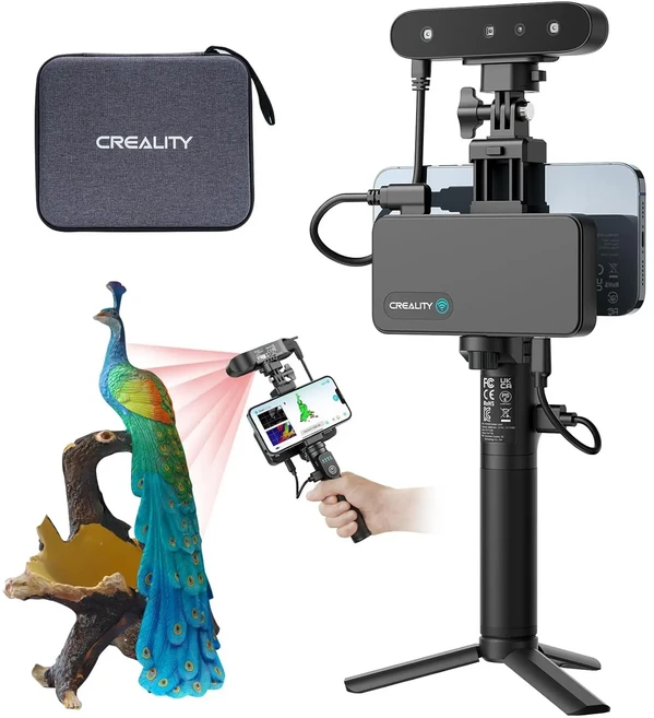 Creality 3D CR-Scan Ferret Pro 스캐너 휴대용 손떨림 방지 추적 WiFi6 24비트 풀 컬러 무선 스캐닝 0.1mm, 01 CR Scan Ferret PRO, 01 CHINA