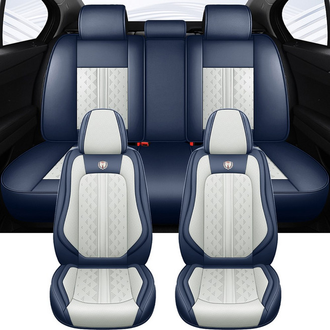 범용 나파 가죽 자동차 시트 커버 풀 세트 인테리어 포드 포커스 mk1 BMW E39 푸조 2008 뉴카큐 5, 08 5 PCS