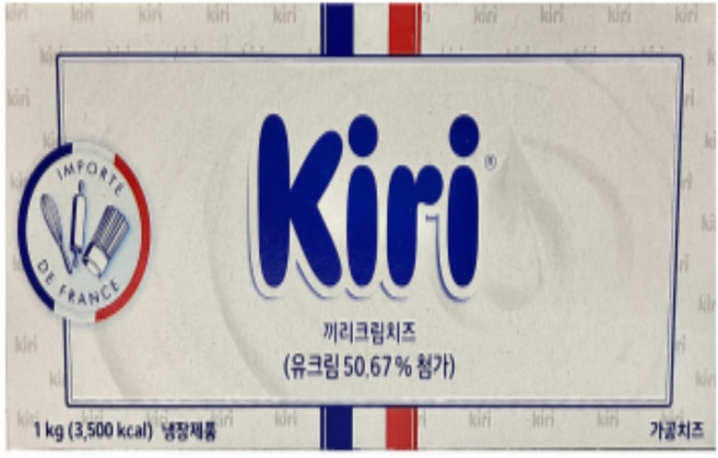 끼리크림치즈 1kg 소비기한 4월 7일, 4개