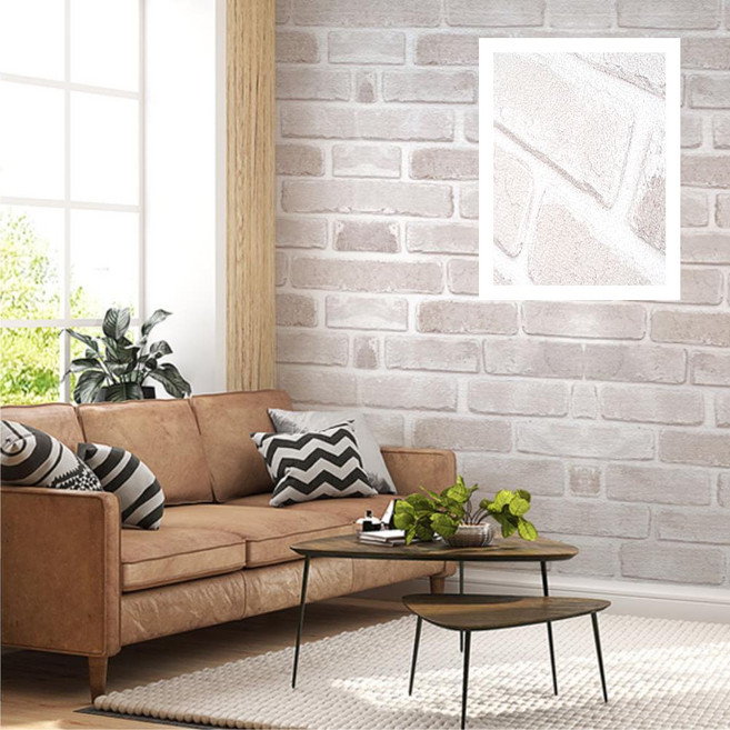 벽돌무늬 스티커 실크벽지 2.5m 셀프도배 천장 단열 카페 접착 풀없이 도배지 입체