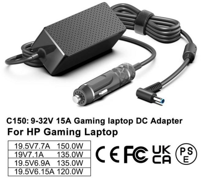 hp 호환 Zbook 차량용 충전기 15 16 17 G3 G4 G5 G6 G7 G8 G9 OMEN Pavilion 게임 TPN-CA11 TPN-DA09 150W, 01 CHINA, 01 Black