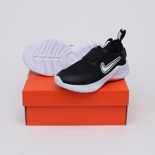 나이키 베이비 토들러 끈없는 운동화 런닝화 플렉스 러너3 느와르/블랑