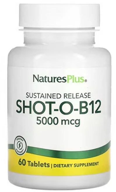 네이쳐스플러스 서방형 샷-O-B12 5000mcg 60정, 1개 - 쿠팡