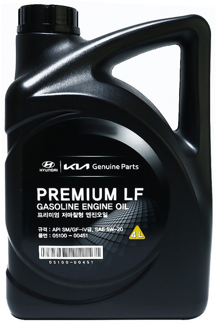 현대모비스 프리미엄 저마찰형 엔진오일 4L, 1개, 5w20, 4000ml