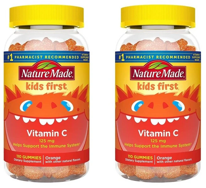Nature Made 네이처메이드 키즈 퍼스트 비타민 C 110구미 (2팩), 2개, 110정 - 쿠팡