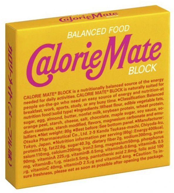 일본 오츠카 칼로리메이트 블록 메이플맛 4개입, 1개, 80g - 쿠팡