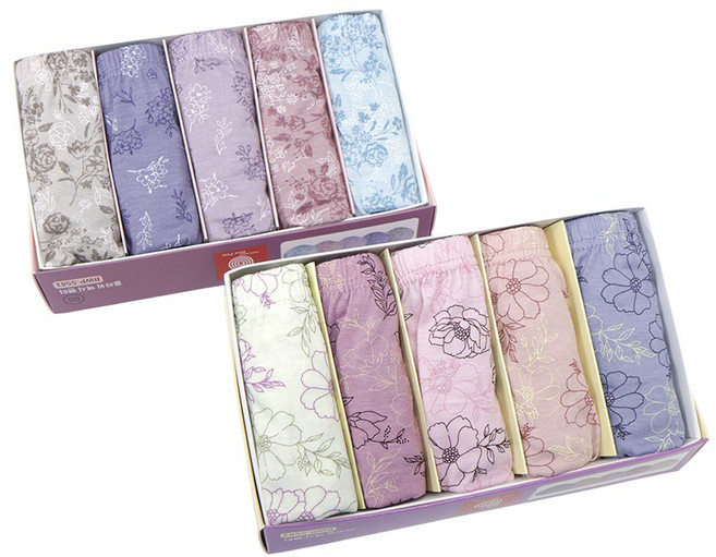 하누리 여성 면 빅사이즈 90~110 전사이즈 플라워 맥시 데일리 팬티 세트 10종