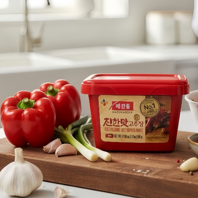HAEOCHANDLE 韓式辣椒醬 正宗韓國風味 傳統工藝釀造 拌飯炒菜必備 無添加健康安心, 500g, 1個