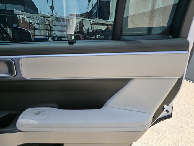 카디즈 2023년식 신형 풀체인지 싼타페 MX5 전용 차량용 튜닝용품 풀컬러각인 가죽도어풀커버, 도어몰딩커버 (4PCS), 블랙, 무각인