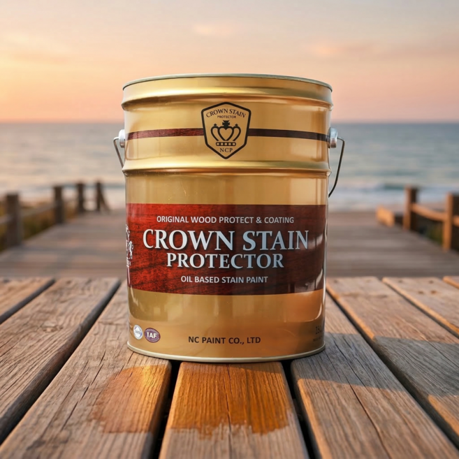 다오네스트 크라운 목재 침투형 오일스테인, 오크, 1개, 16L