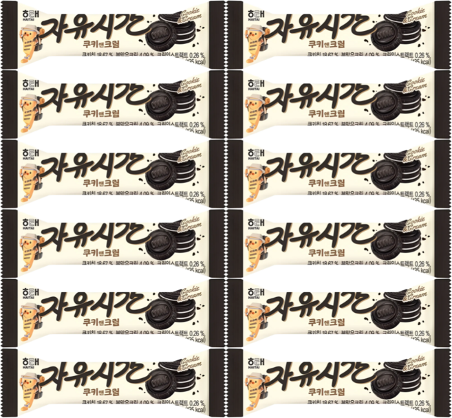 자유시간 쿠키앤크림 미니, 30g, 12개