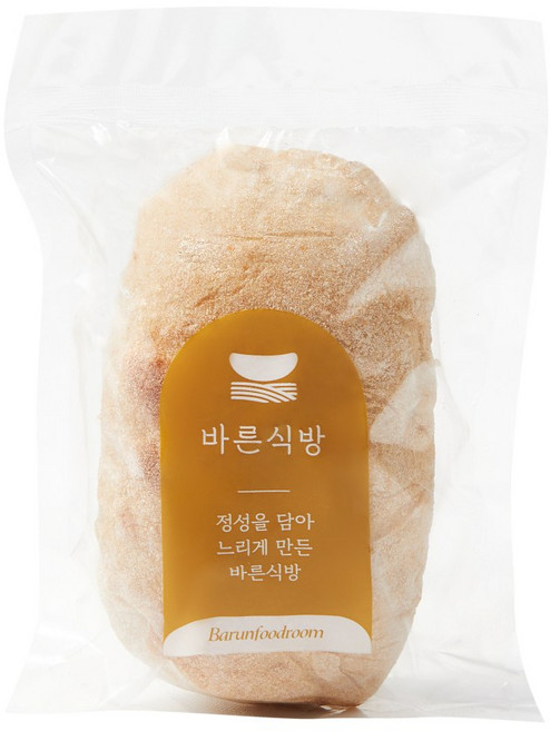 바른식방 통밀 치아바타 (유기농통밀), 1개, 210g
