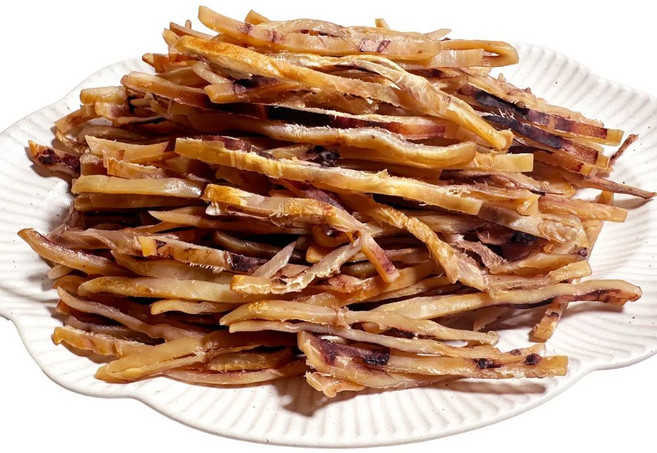 딱딱하지 않은 철판구이 오징어 스틱 /마른 안주 조미 건오징어 철판에 잘구운 오징어, 1개, 250g