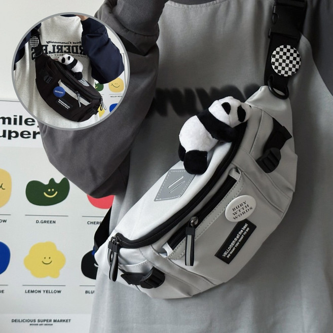 핏페이스 힙색 크로스백 힙백 판다