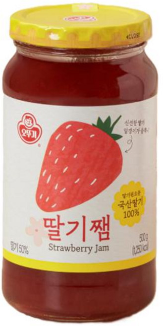오뚜기 딸기쨈 500g, 4개