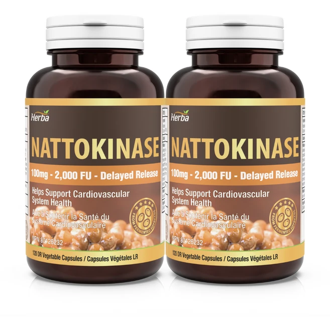 나토키나제 2000FU 120캡슐 나토키나아제 100mg 허바 캐나다, 2개, 120정 - 쿠팡