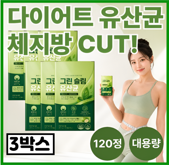 BNR17 NEW 비에날씬 다이어트 유산균 프로틴 정품 증정 (12박스 구매시) / 모유유래 슬림 다이어트&유산균 장건강 듀얼케어 식약처인증 데일업, 3개, 120정