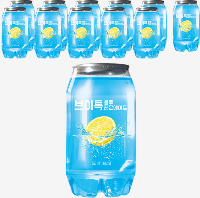 브이톡 블루레몬에이드 350ml 과즙탄산음료, 12개