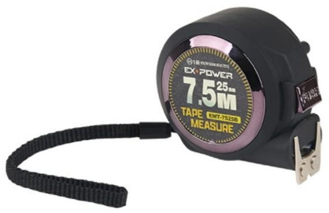 이엑스파워 오토락줄자 7.5m x 25mm, 1개