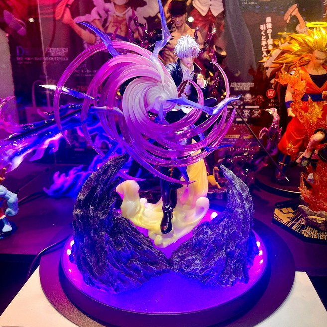 五條悟 咒術迴戰 公仔 燈座發光 SEGA 正版 意象化 GK 景品, 1個, 燈座發光(五條悟虛式/燈座版本1),含公仔(附正版原盒)