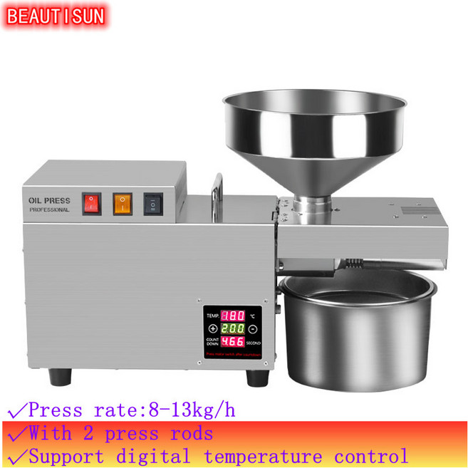 BEAUTISUN-소형 상업용 스테인레스 스틸 자동 오일 프레스 대마 코코넛 오일 추출기 S9, 02 S9S voltage 220V_05 AU