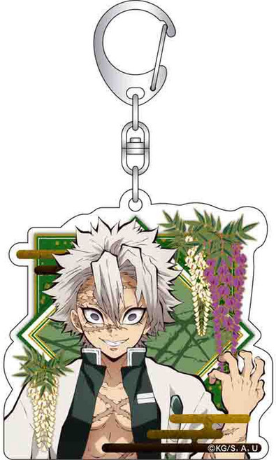 귀멸의 칼날 아크릴 캐릭터 키링 열쇠고리 가방고리 애니메이션 굿즈, C-12