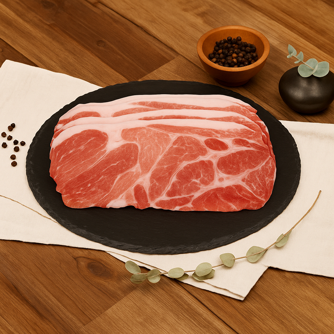 [꿈에그린미트] 미국산 목전지 3mm 제육볶음 두루치기용 (냉동), 300g, 2개