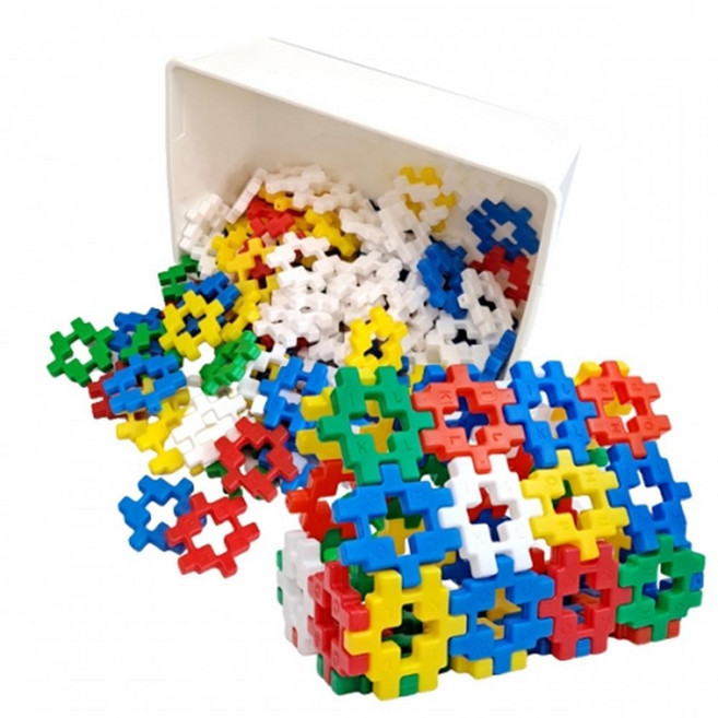 어린이집 소근육발달 활동 와플블럭 끼우기 100p 키즈 친구아이선물 육아템, 1개