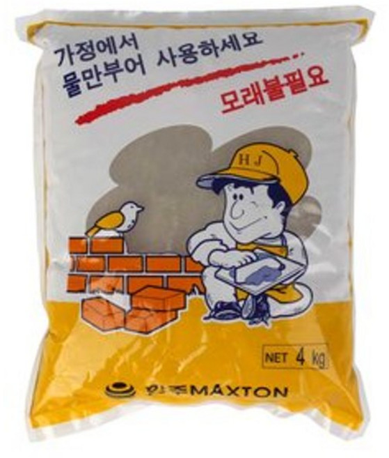 한주 몰탈 시멘트 4kg 레미탈 물만 부어쓰는 시멘트, 1개, 1개
