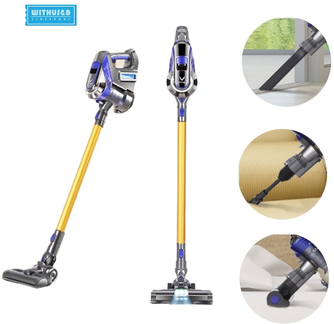 WITHUSNB 2023 LED 라이트 스톰파워 무선청소기, LED 초강력 청소기
