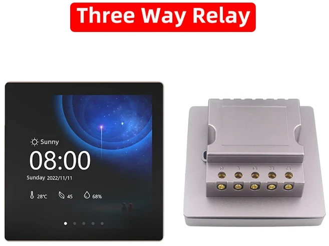 ESP32-S3 아두이노 LVGL 와이파이 블루투스 개발 보드 86 박스 4.0 인치 스마트 디스플레이 정전식 터치 스, 01 China Mainland, 02 Three Way Relay