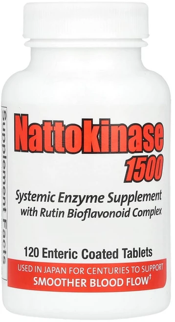 네츄럴비타민 나토키나아제 1500 체내 효소 보조제 장용 코팅정 120정, NTV10049, 1개 - 쿠팡