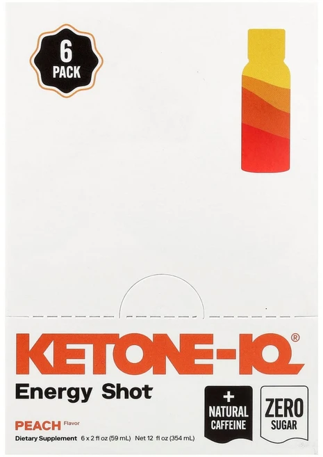 케톤 IQ 고 에너지 복숭아 피치 6병 각 2온스 59ml Ketone High Performance Energy Peach 6 Bottles 2fl oz Each, 케톤 IQ 고 에너지 복숭아 피치 6병 각 2온스 59 - 쿠팡