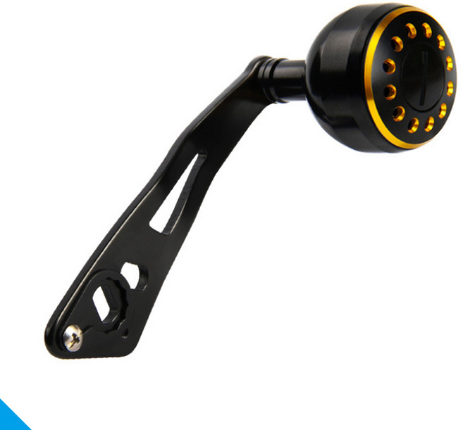 파워 지깅핸들(메탈) 베이트릴 튜닝 핸들 바다 낚시, 01 건스모크