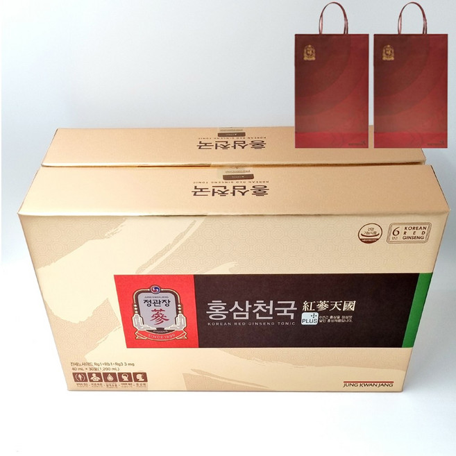 정관장 홍삼천국 40ml, 2박스, 1.2L