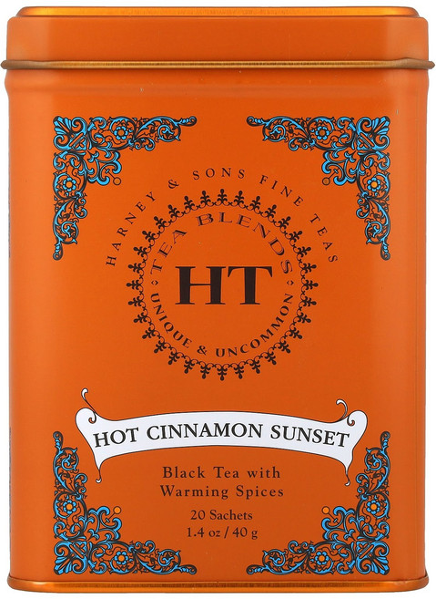 Harney & Sons HT 티 블렌드 핫 시나몬 선셋 티백 20개 40g(1.4oz) Sons (하니앤손스), Harney & Sons, HT 티 블렌드, 핫 시나몬