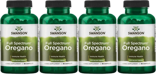 스완슨 오레가노 450mg, 4개, 90정