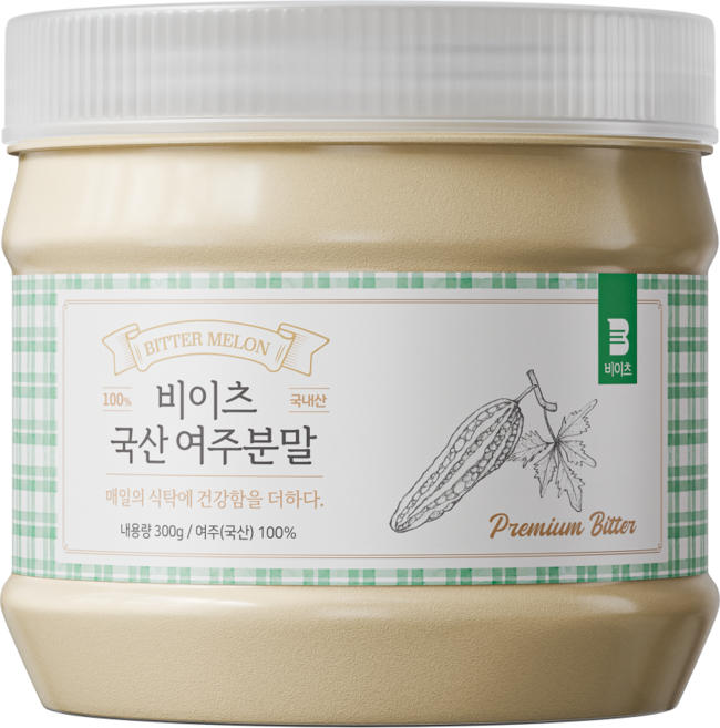 [국내산 100%] 비이츠 국산 여주분말 가루, 1개, 300g
