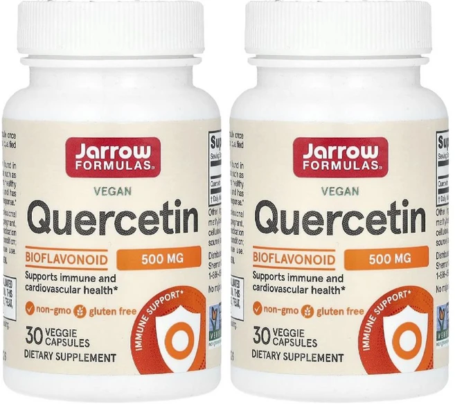 재로우 자로우퀘르세틴 케르세틴 Quercetin 500mg 30캡슐 2병, 30정 - 쿠팡