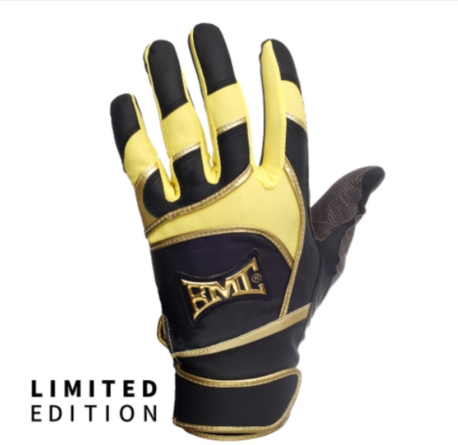 BMC PRO24 배팅장갑 BPR-321, 블랙/옐로우, 1개